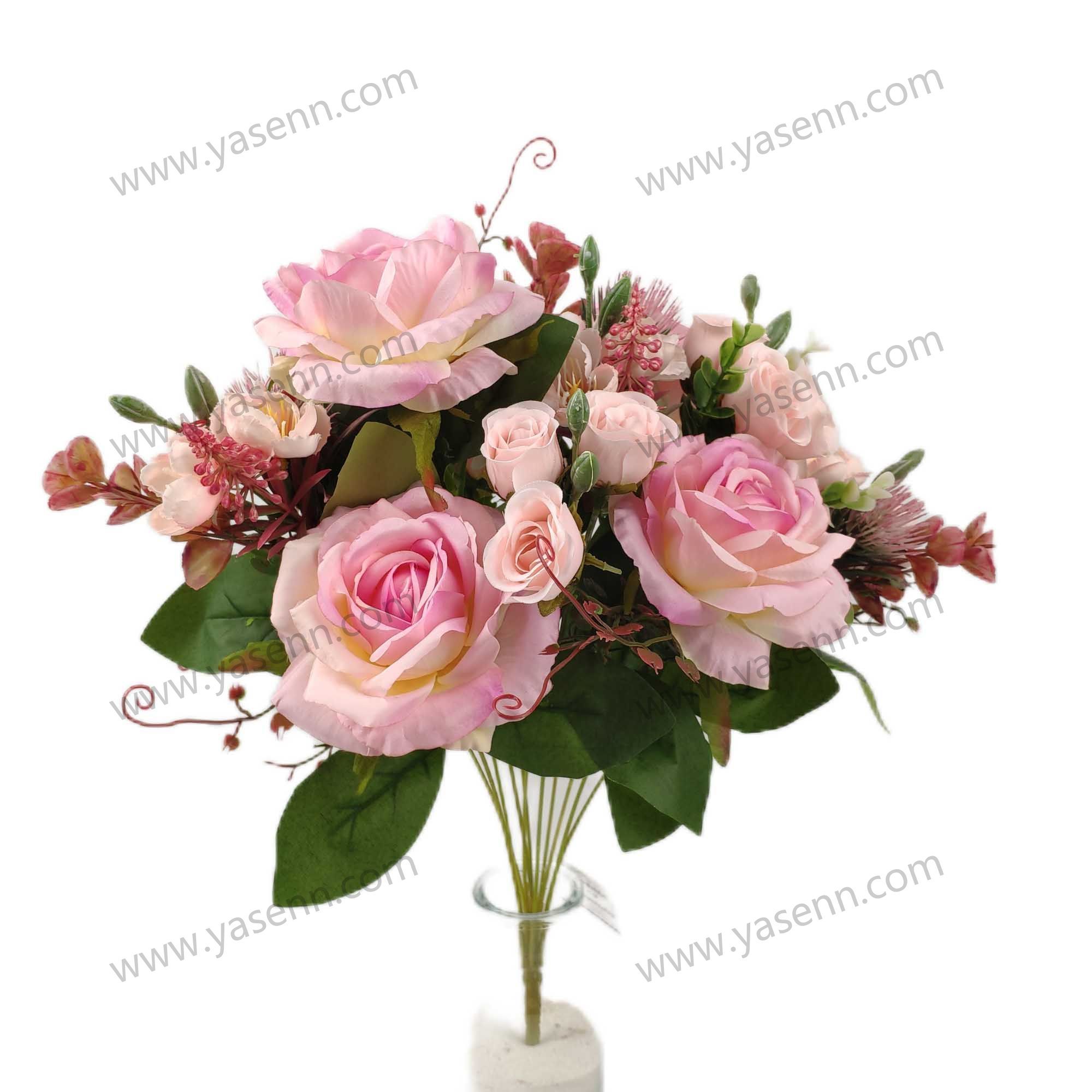 HEIGHT 49CM 12 BRANCHES ROSE YSB23521