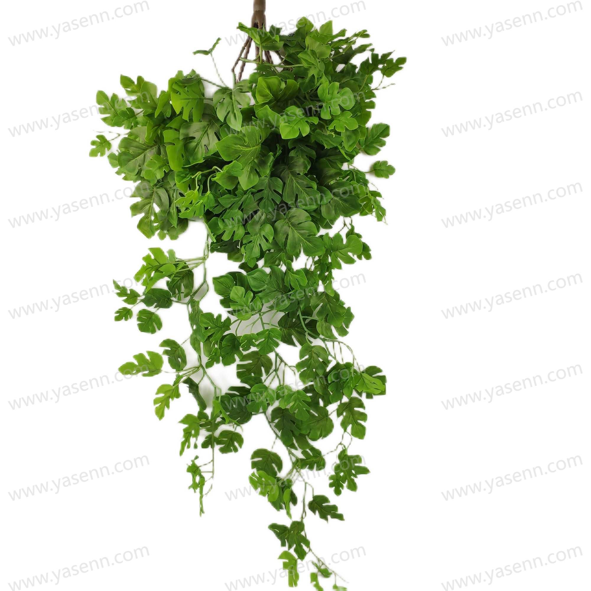  98CM 10 BRANCHES RUBBERIZED FABRIC 243PCS LEAVES YSG23144