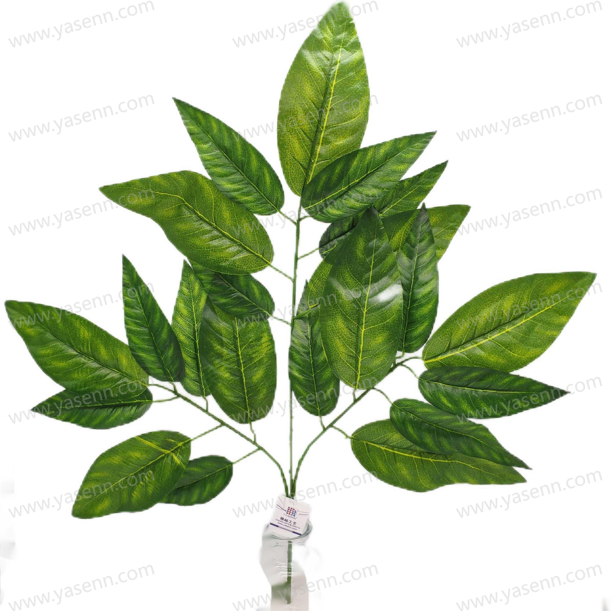 73CM GREEN BASKET WITH LUCKY LEAVES YSL23324