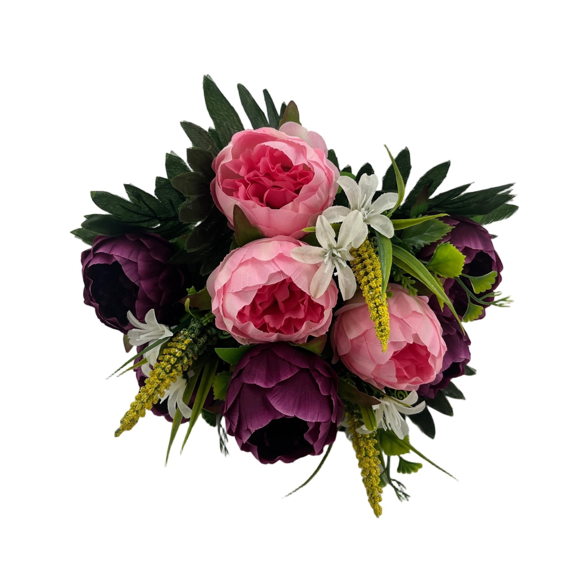 Artificial Peony Bouquet 42cm Tall 12 Branches  YSB25237