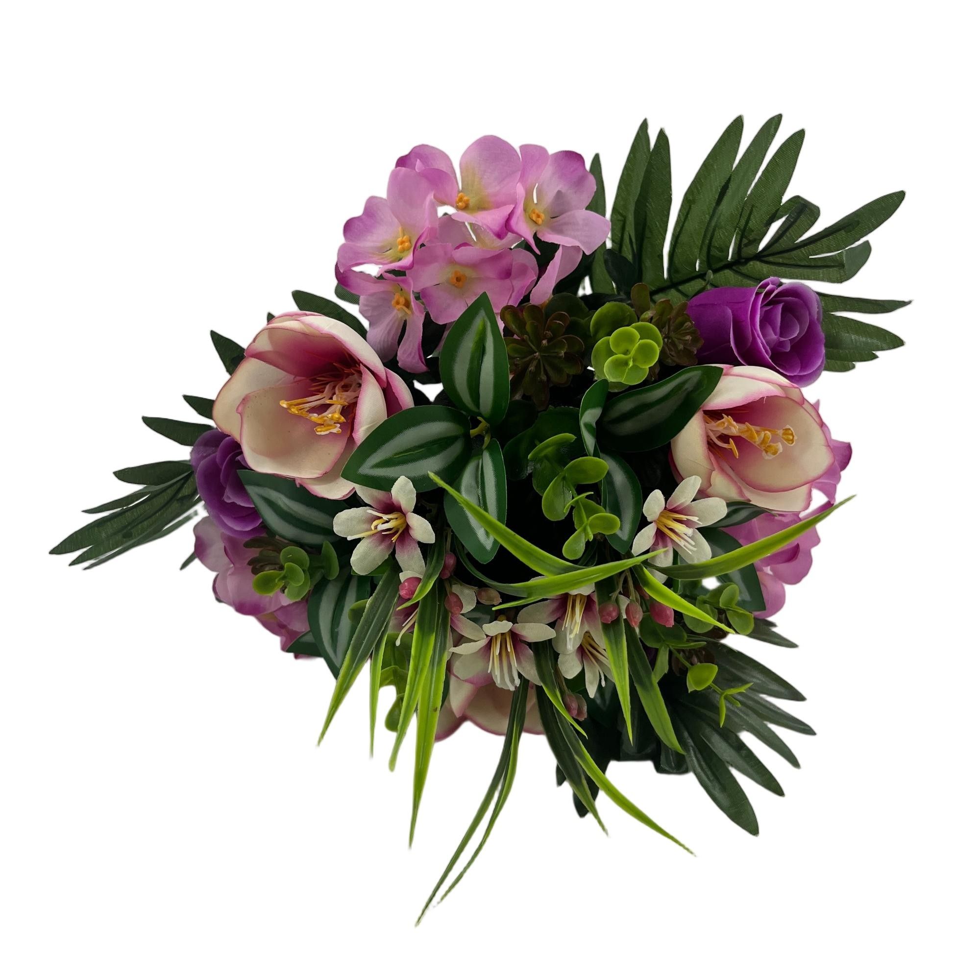 Artificial Rose Magnolia Bouquet 41cm Tall 18 Branches  YSB25231