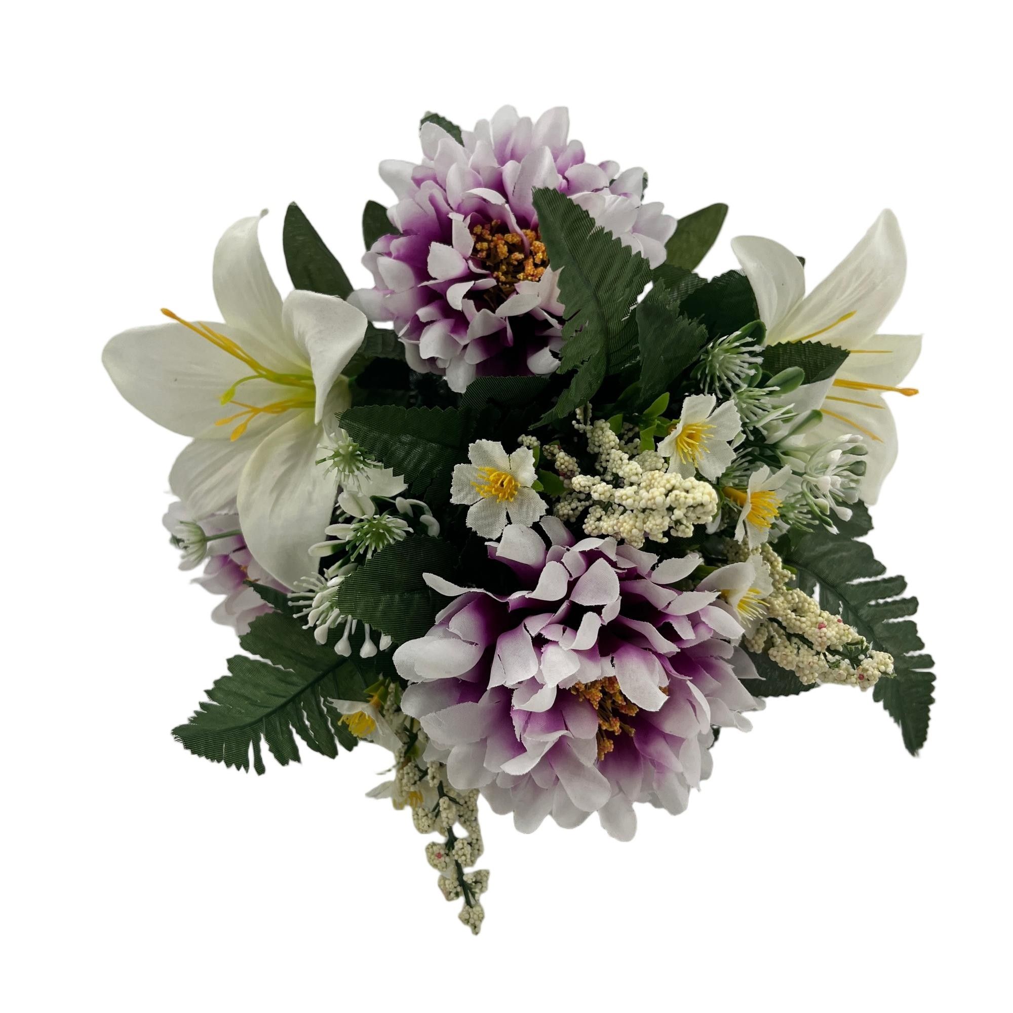  Artificial Peony Lily Bouquet 42cm Tall 13 Branches  YSB25220