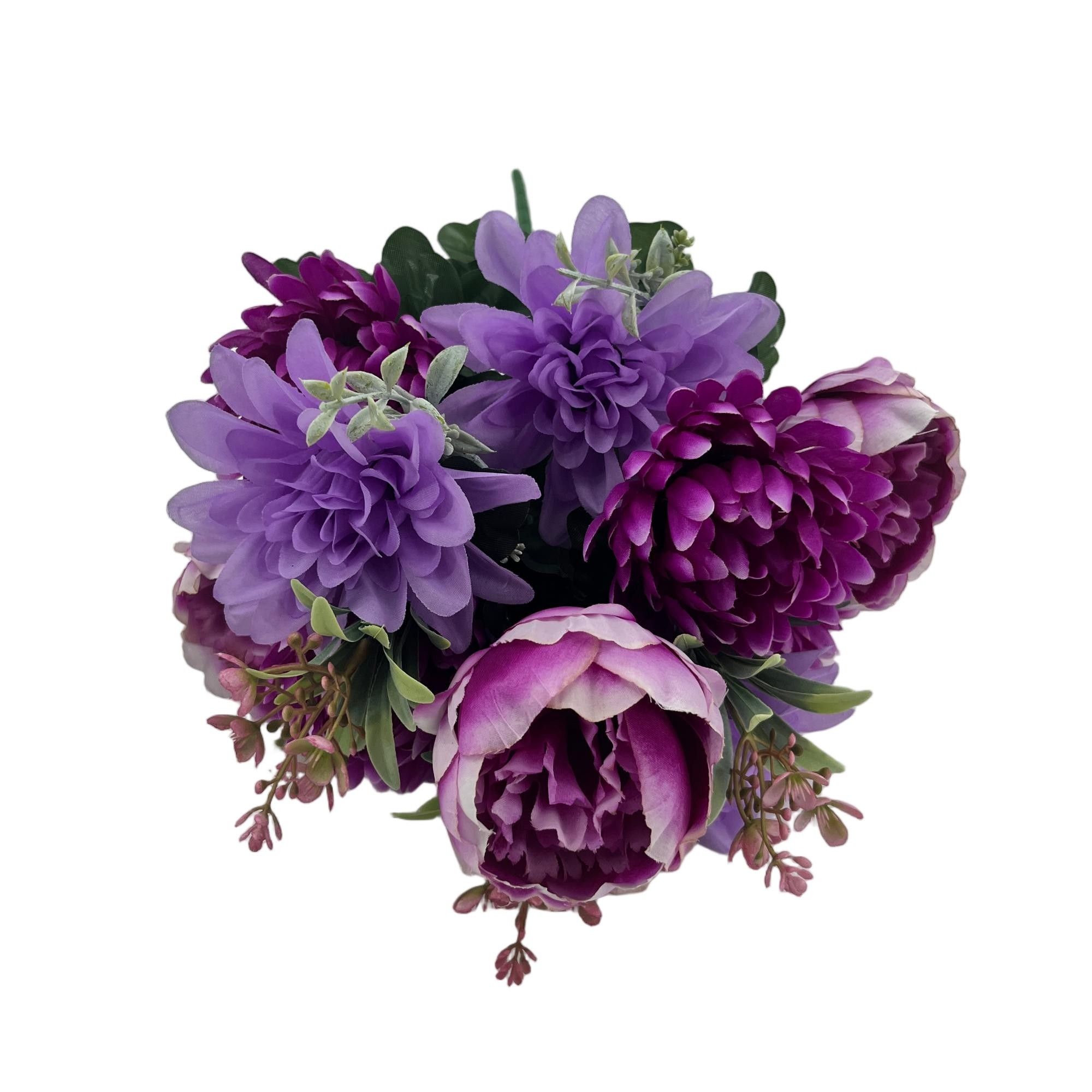 Artificial Peony Bouquet 52cm Tall 14 Branches  YSB25217