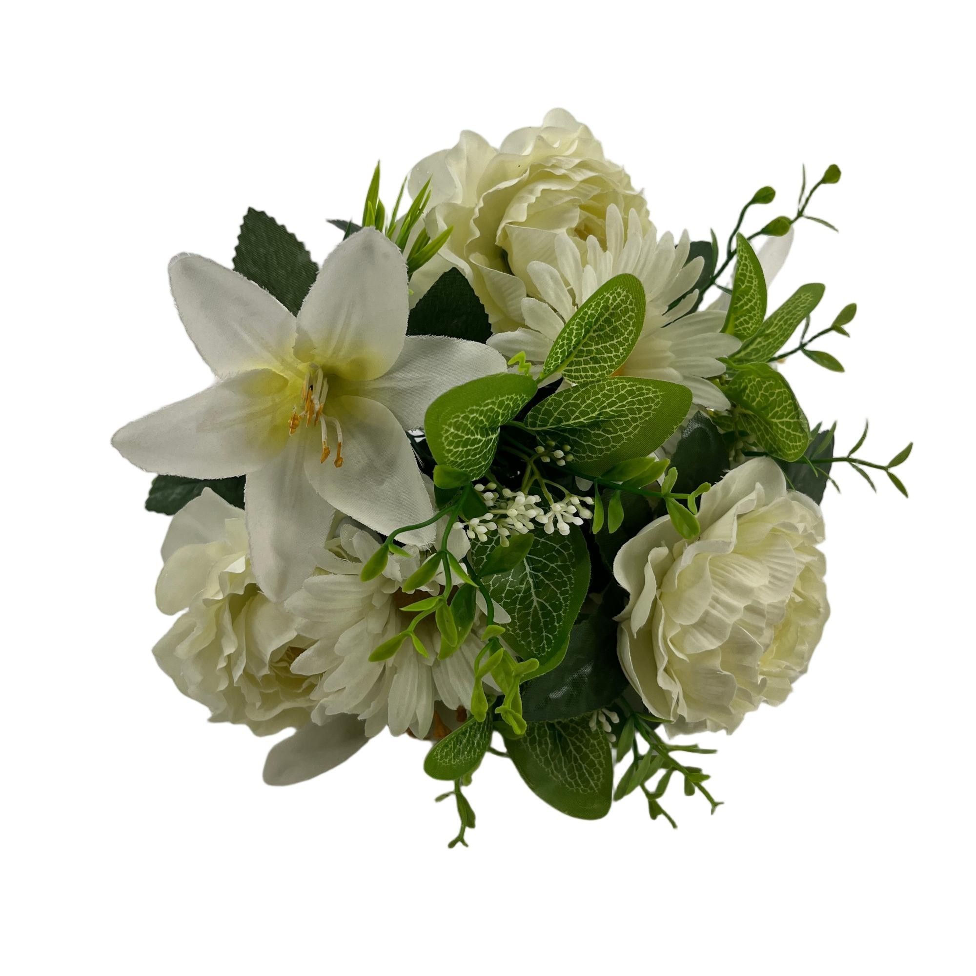 Artificial Peony Bouquet 41cm Tall 13 Branches YSB25214