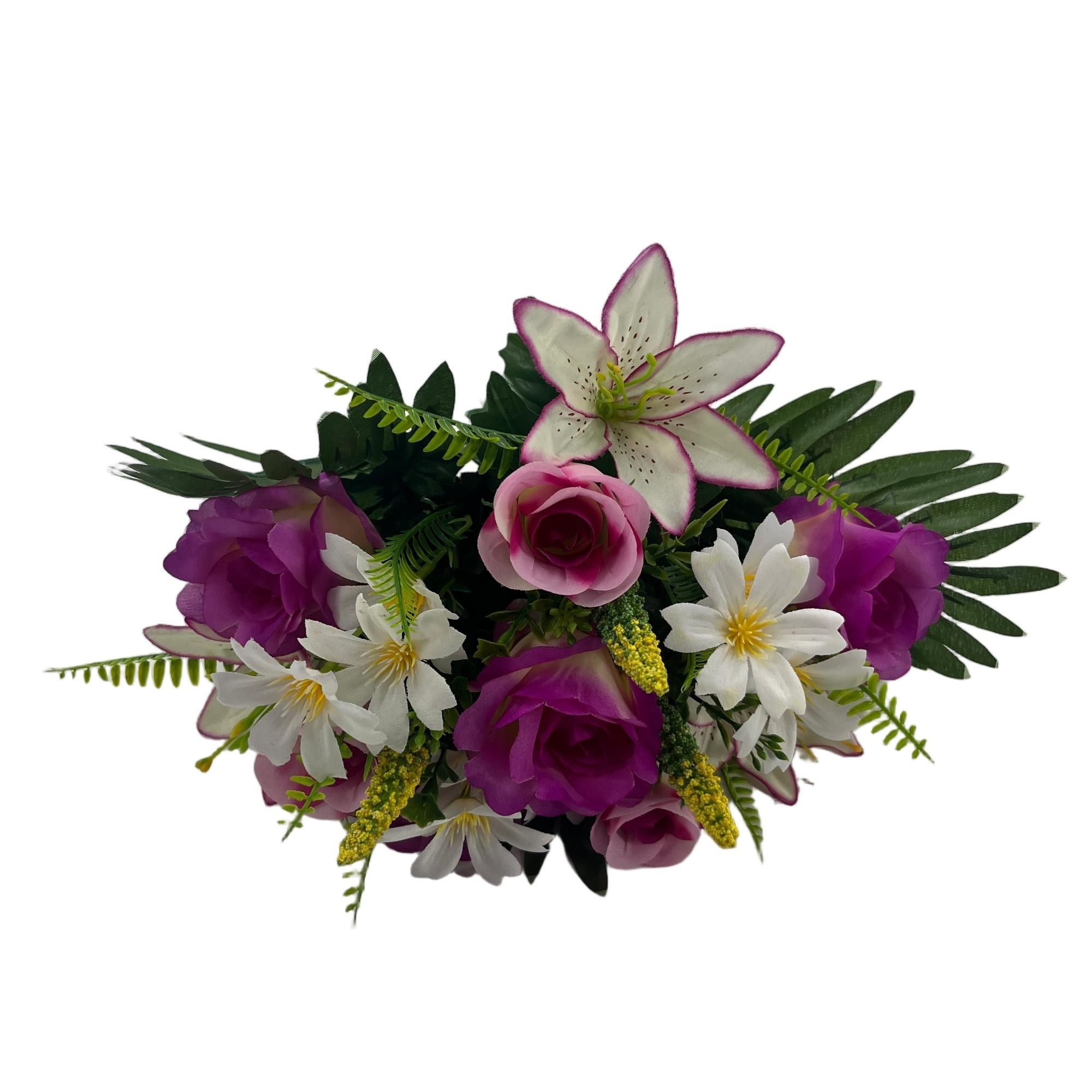  Artificial Rose Bouquet 41cm Tall 16 Branches  YSB25213