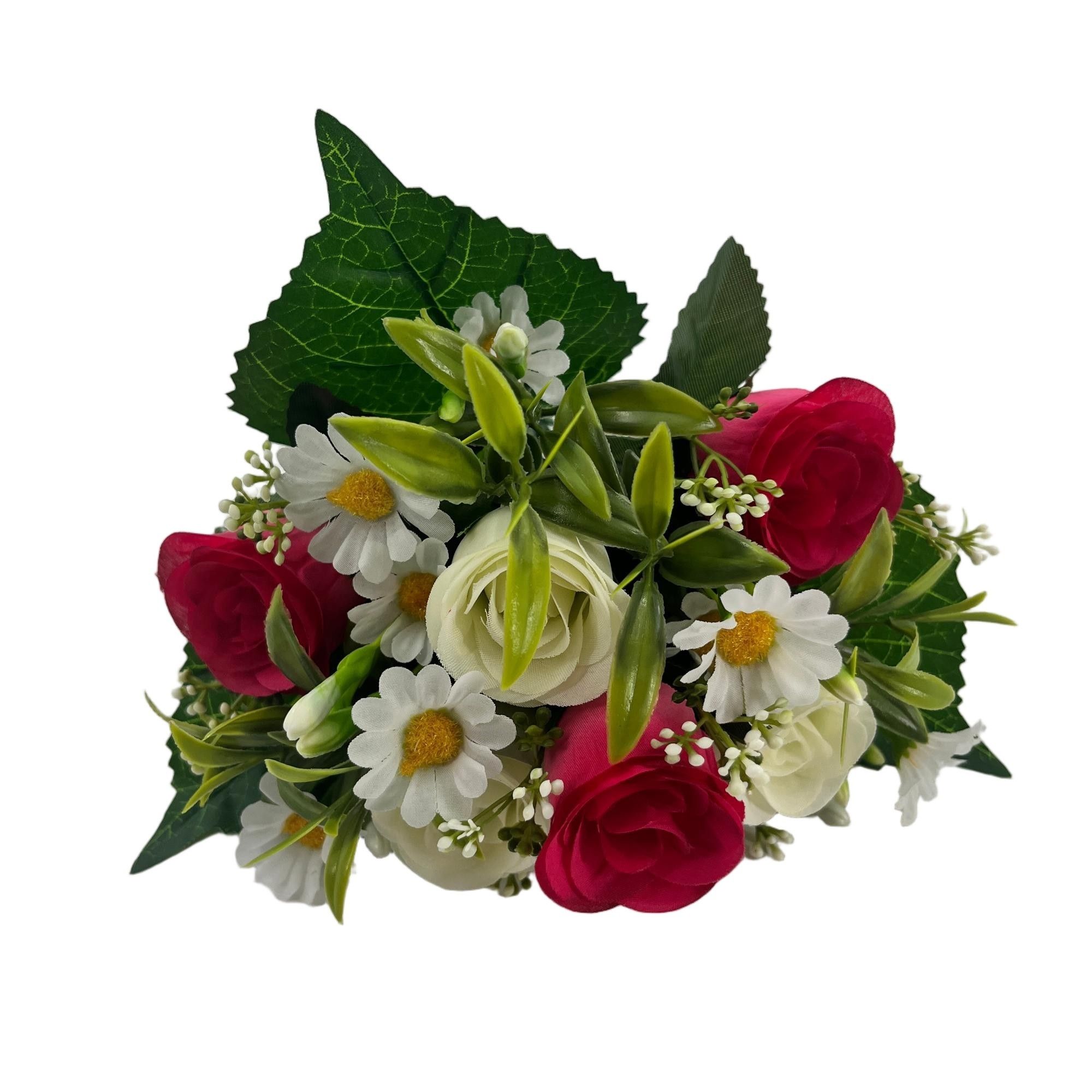 Artificial Rose Chrysanthemum Bouquet 29cm Tall 12 Branches  YSB25211