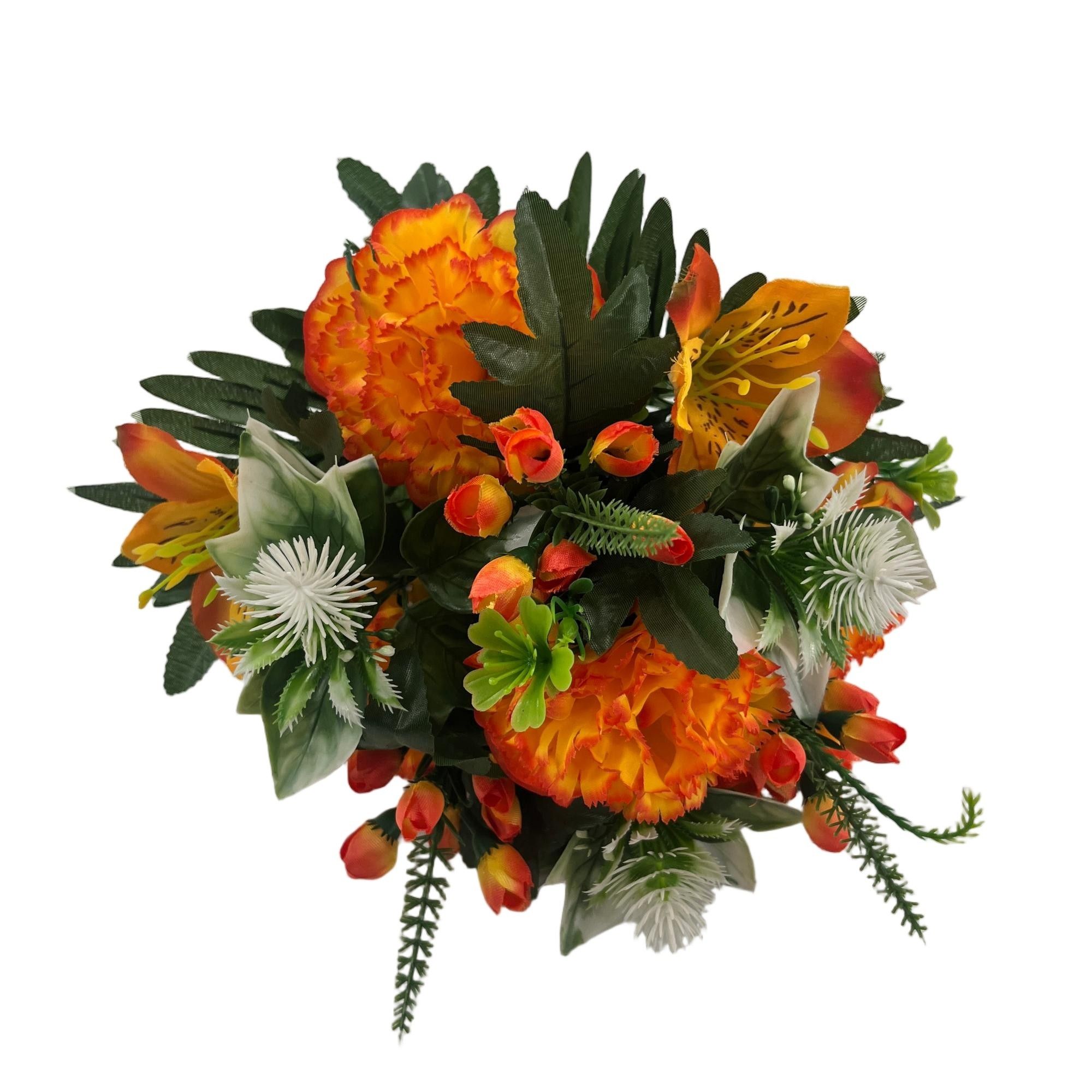 Artificial Carnation Bouquet 40cm Tall 13 Branches  YSB25207