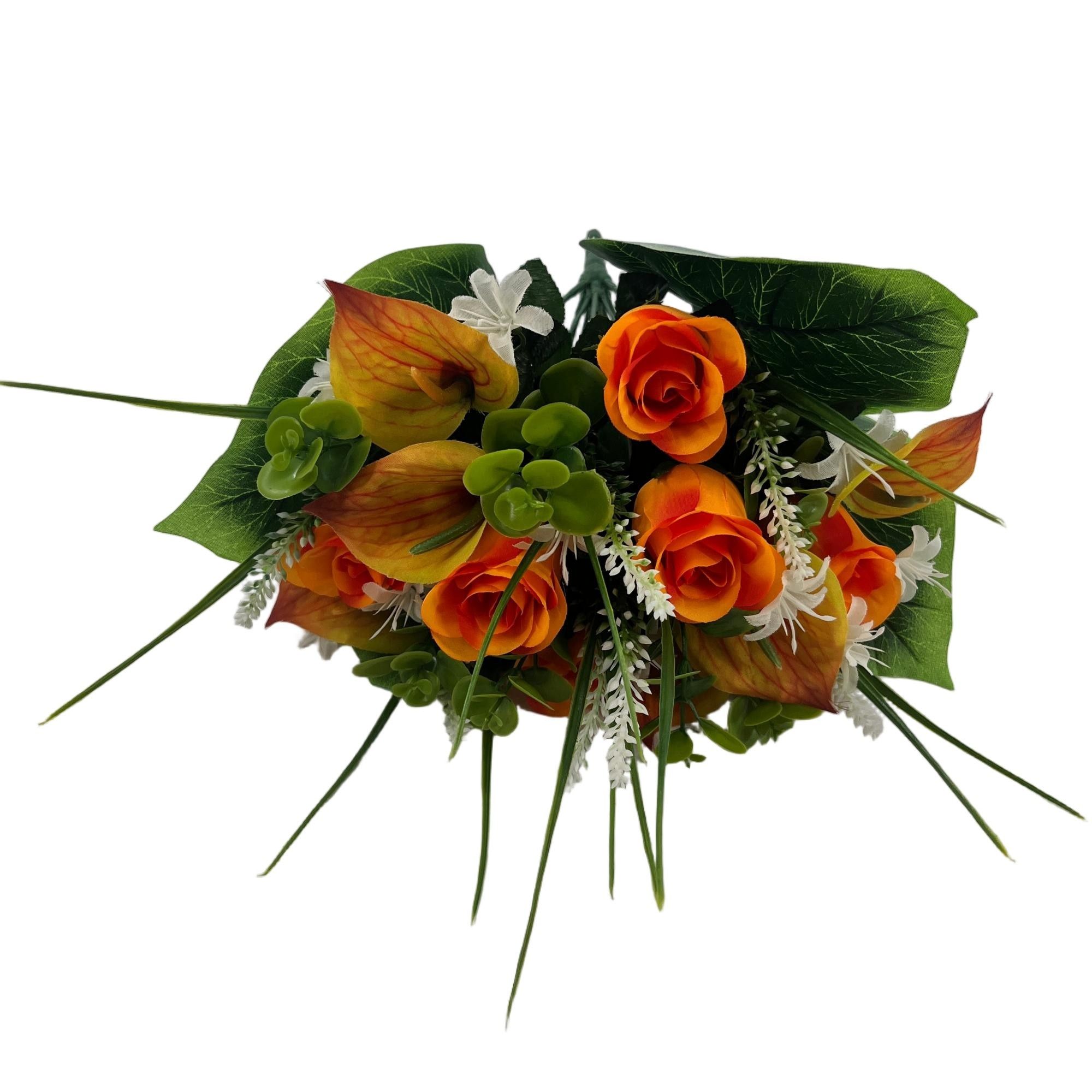 Artificial Rose Bouquet 40cm Tall 19 Branches  YSB25202