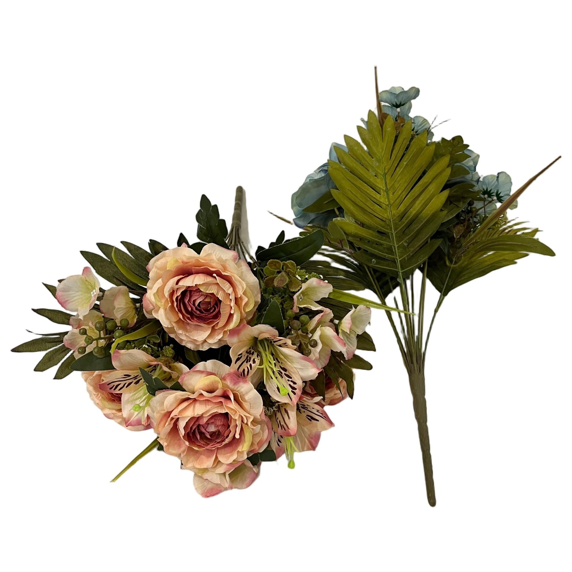 Artificial Lily Bouquet 48cm Tall 10 Branches  YSB25194