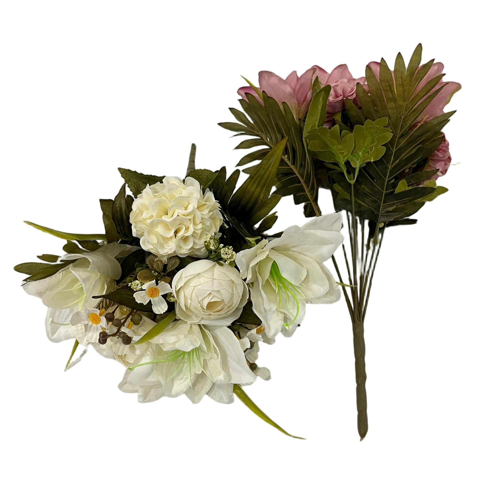 Artificial Magnolias Chrysanthemums Bouquet 52cm Tall 11 Branches  YSB25189