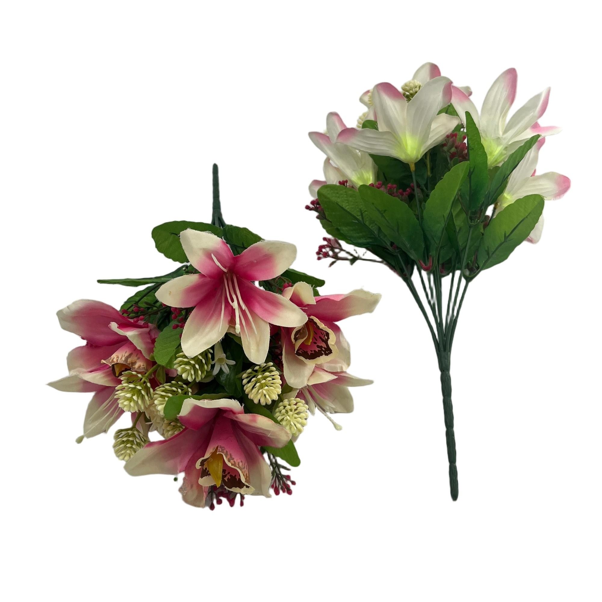  Artificial Dahlia Bouquet 38cm Tall  YSB25160