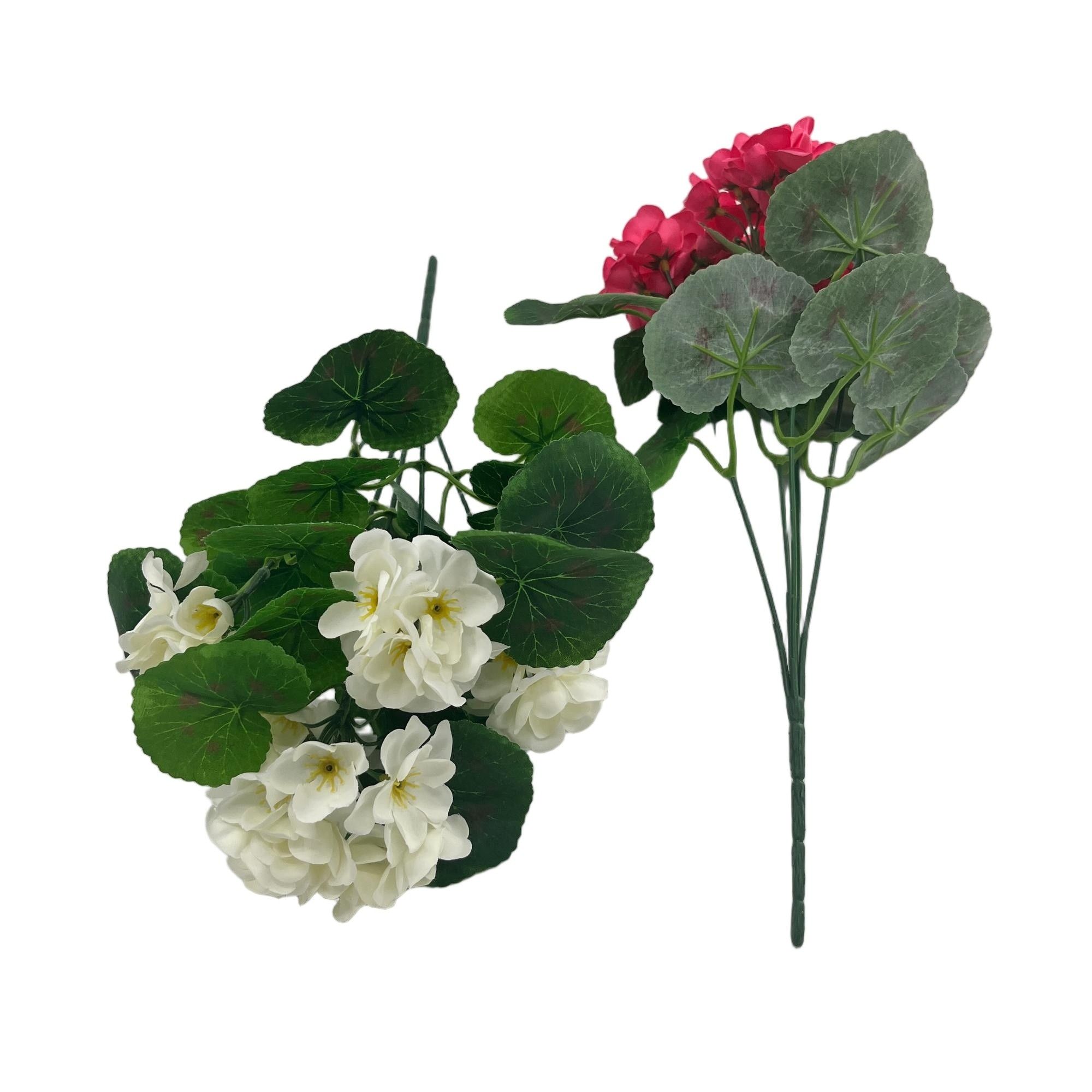 Artificial Begonia Bouquet 37cm Tall  YSB25157