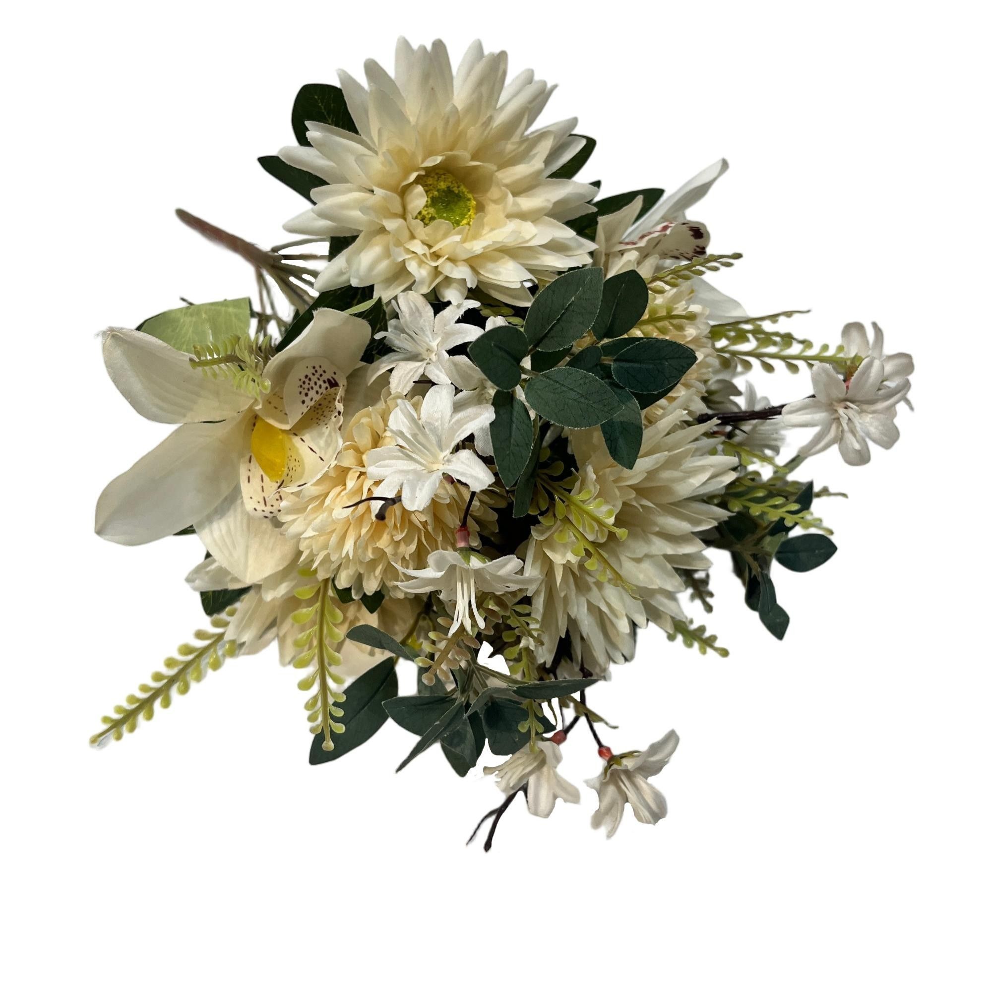 Artificial Chrysanthemum Bouquet 40cm Tall 12 Branches  YSB25143