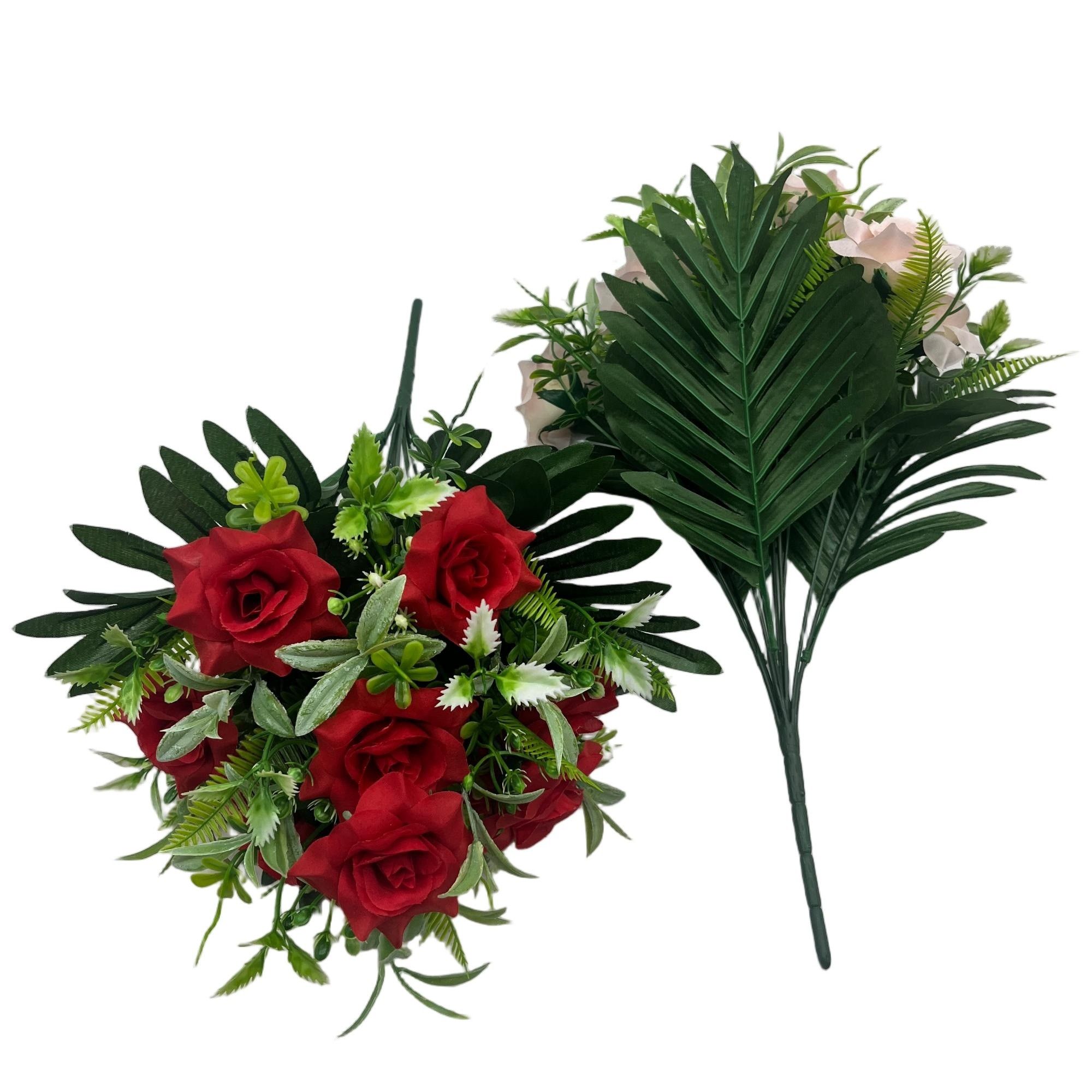 Classic Rose Bouquet &ndash; 42cm Tall 10 Lifelike Stems YSB25080