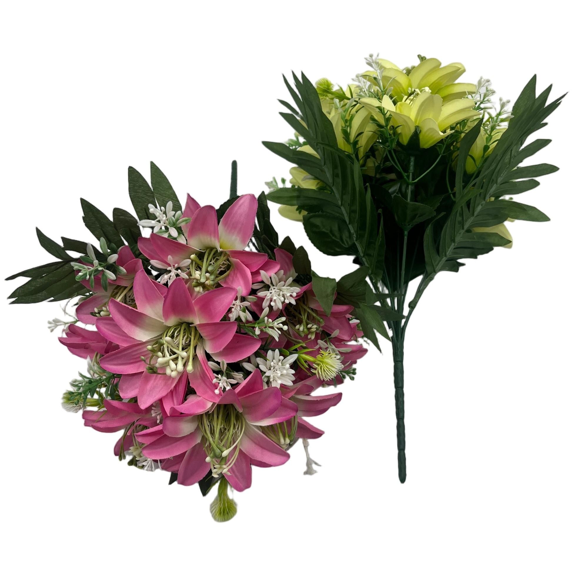 Artificial Dahlia Bouquet 10 Branches 40cm Faux Silk Flowers Home Decor YSB25075