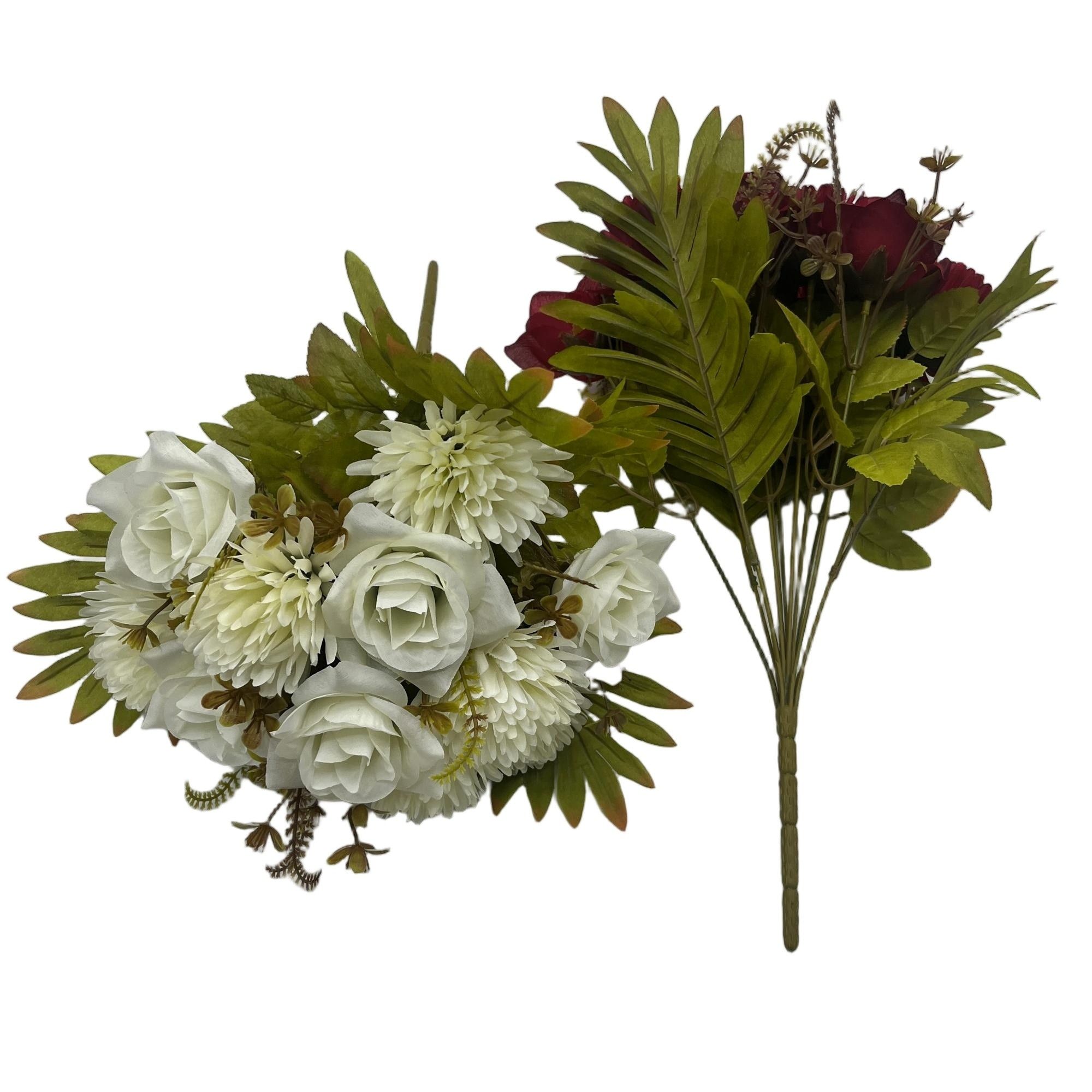 Realistic Chrysanthemum Bouquet 12 Stems 42cm Faux Flowers for Home YSB25113