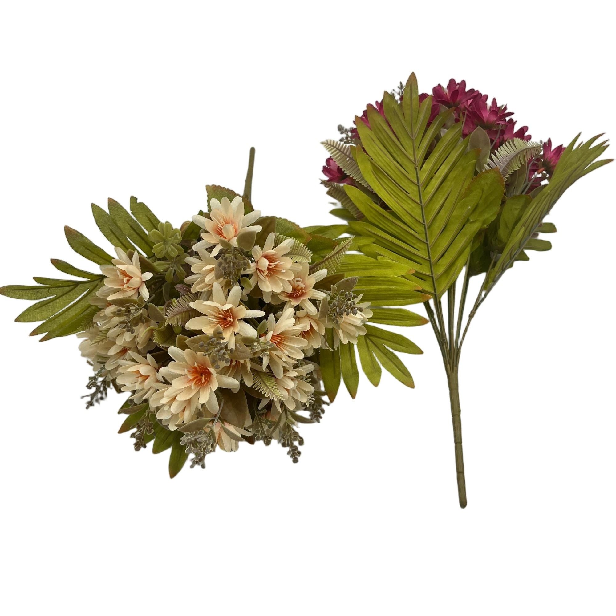 Artificial Flower Bush Bouquet 10 Branches 44cm Height YSB25121