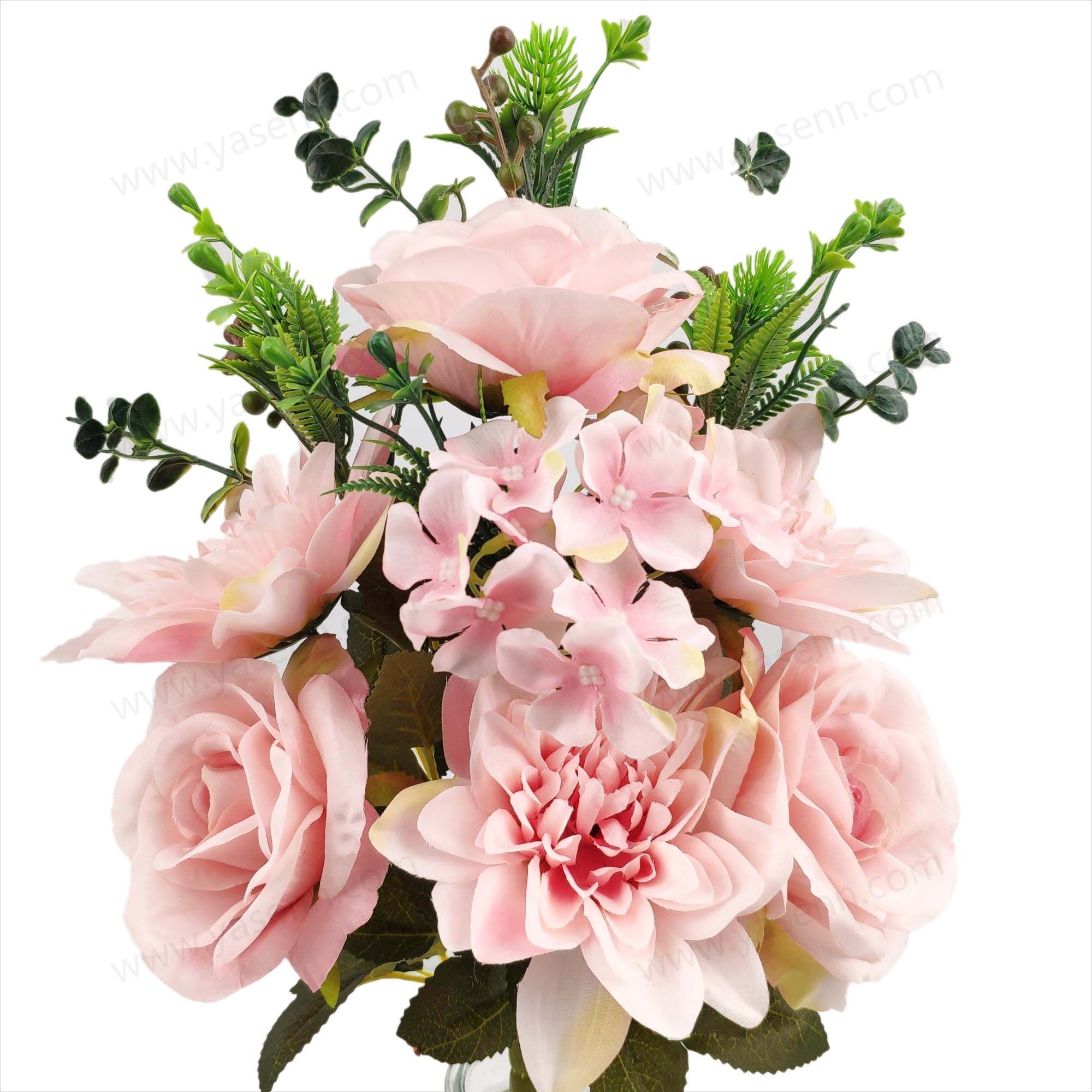 44CM10 ROSE DAHLIA HYDRANGEA ARTIFICIAL FLOWER YSB23402